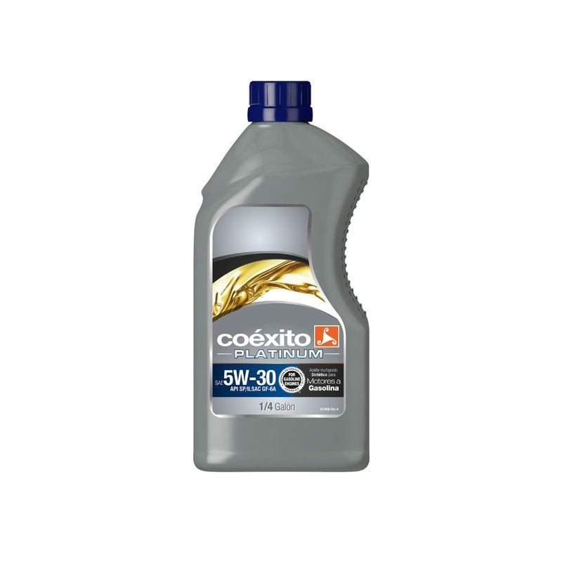 Aceite Coéxito Platinum 5W30 gasolina 1/4 API SP - Energiteca