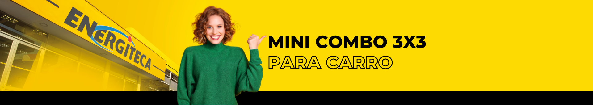 Promo mini combo 3x3 para carro en Energiteca